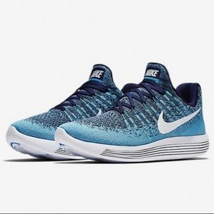 NIKE LUNAREPIC LOW FLYKNIT 2 RUNNING SHOES Sneakers Lunarlon Binary Blue
